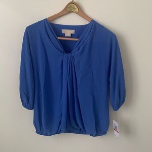 Michael Kors gorgeous marine blue blouse